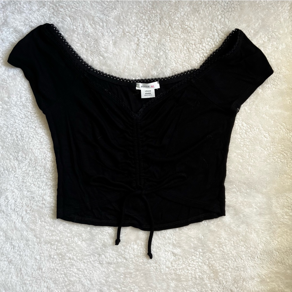 Black Crop Top